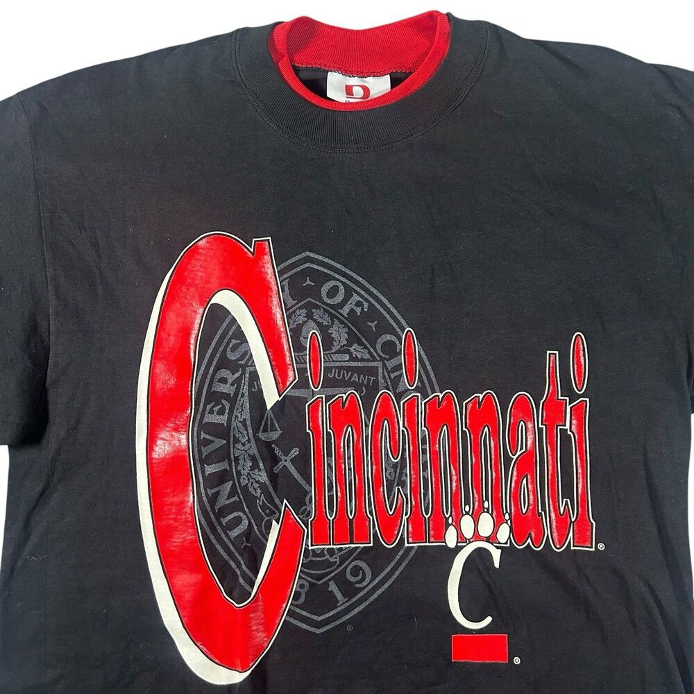 Vtg University Of Cincinnati Bearcats Graphic Shirt Large 90s Singe Stitch USA